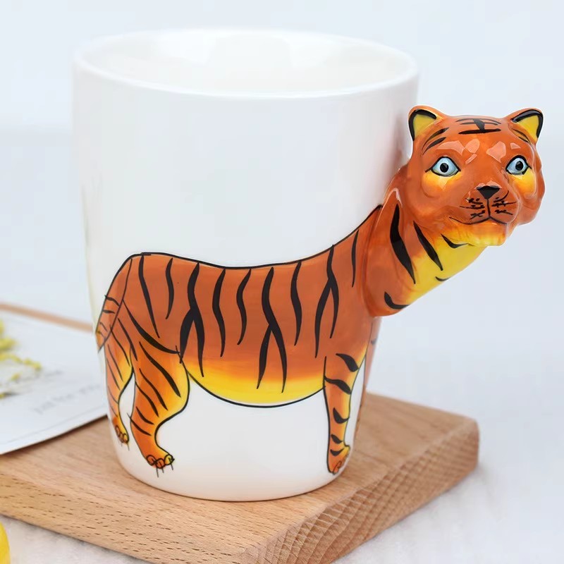 Pure Hand - painted 3D Animal Mug