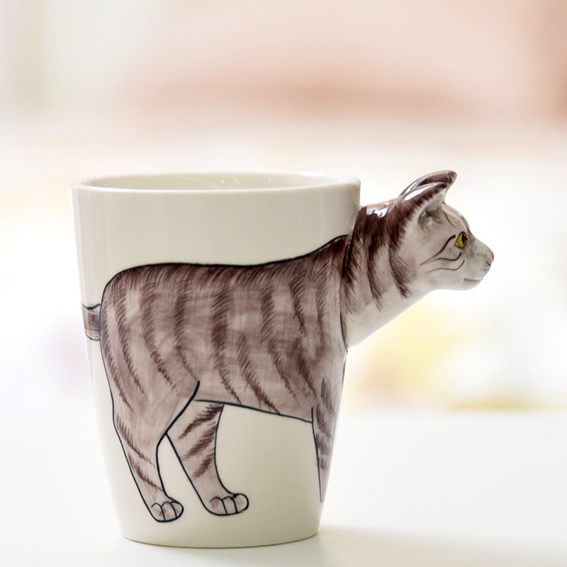Pure Hand - painted 3D Animal Mug