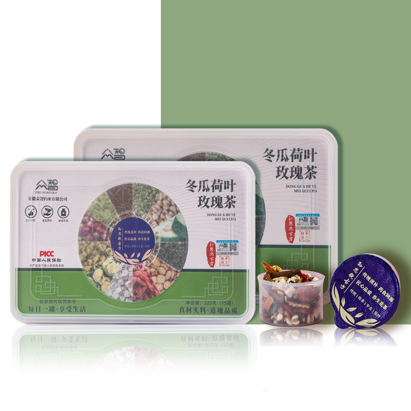 Chinese Herbal Tea—Lotus Leaf and Wax Gourd for losing weight