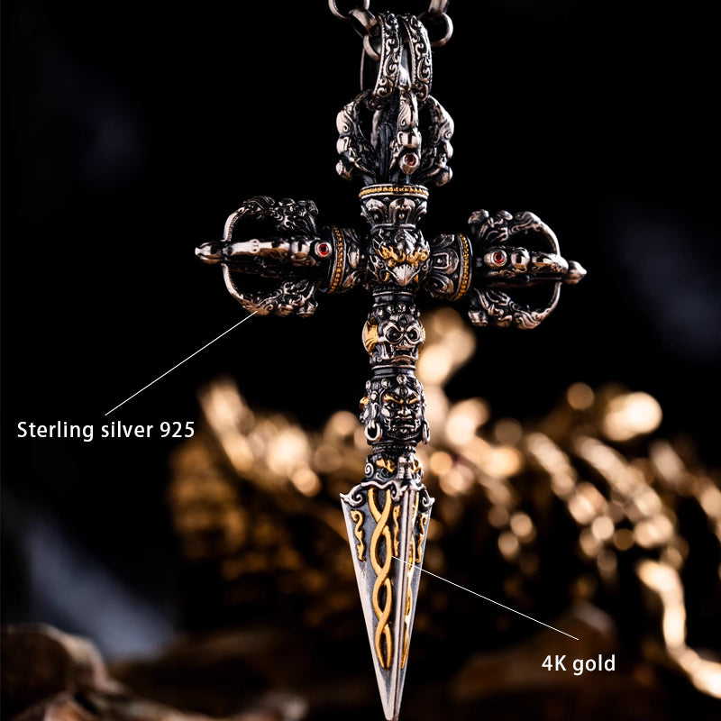 925 Silver Vajra Kilaya Phurba: The Blade of Wisdom