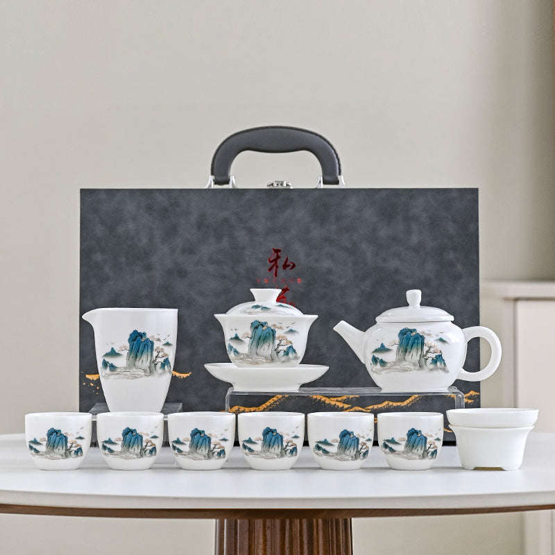 Suet like Jade Tea Set
