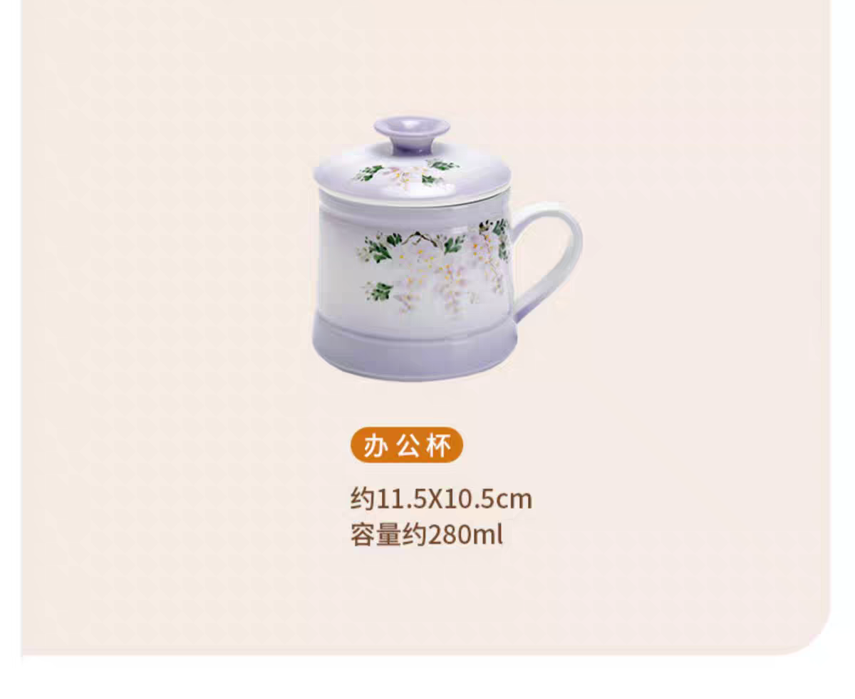 Purple Mug for Making Tea in Office