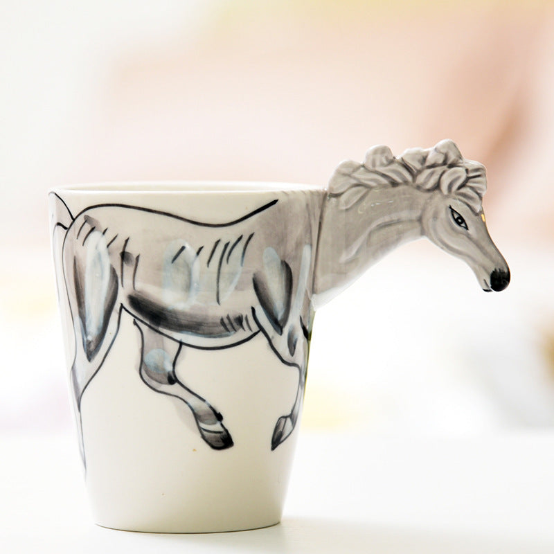 Pure Hand - painted 3D Animal Mug