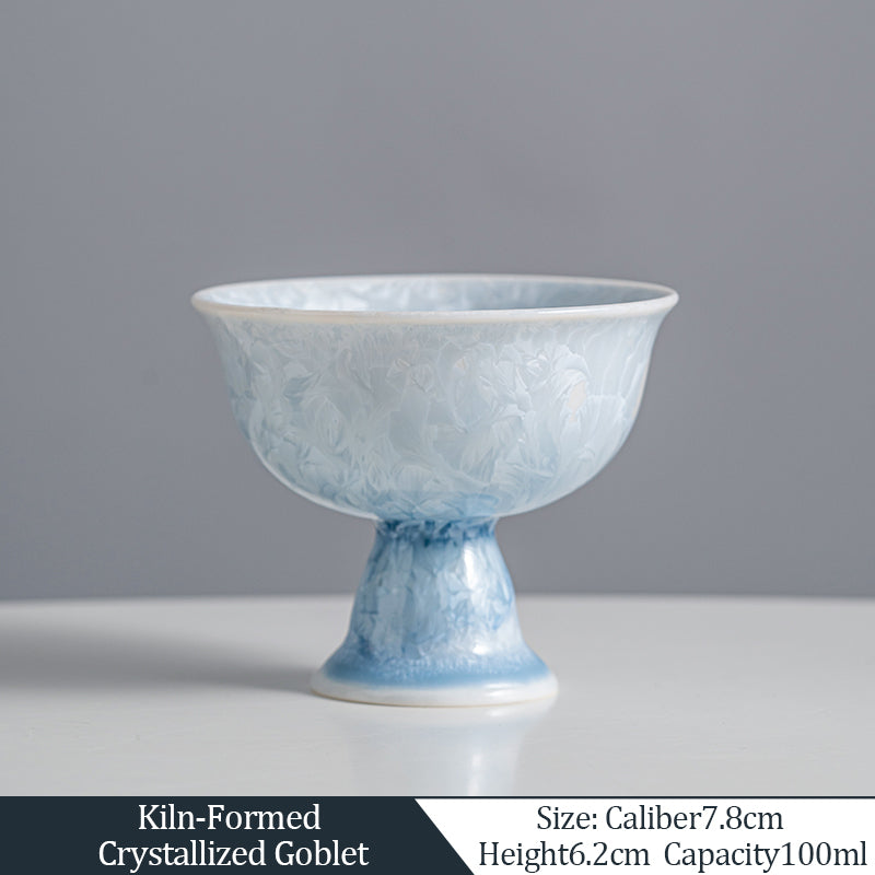 Kiln-Formed Crystallized Goblet