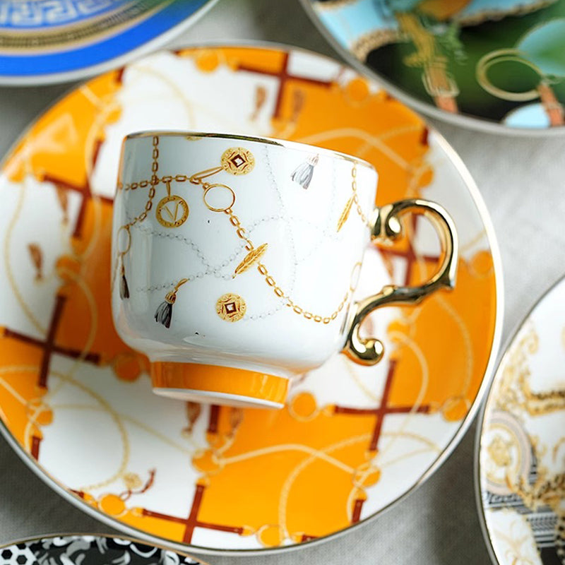 Retro and Luxurious Turkish-style Coffee Cup Set