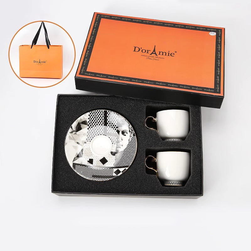 Retro and Luxurious Turkish-style Coffee Cup Set