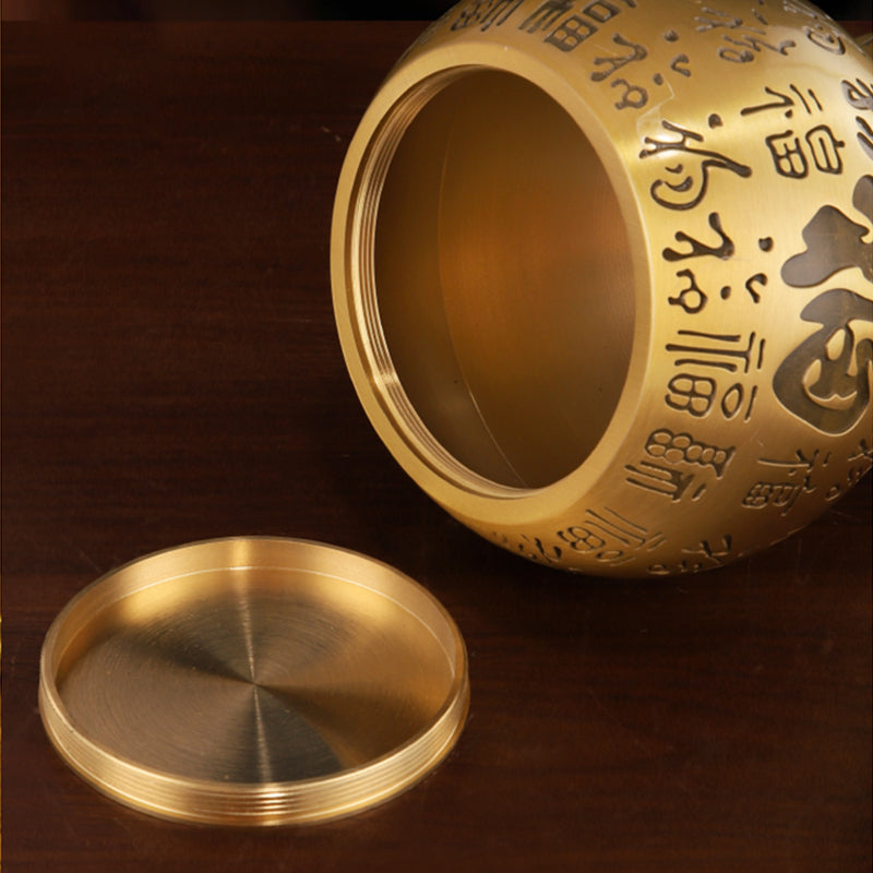 The Brass Gourd with Hundred "Fu" Characters