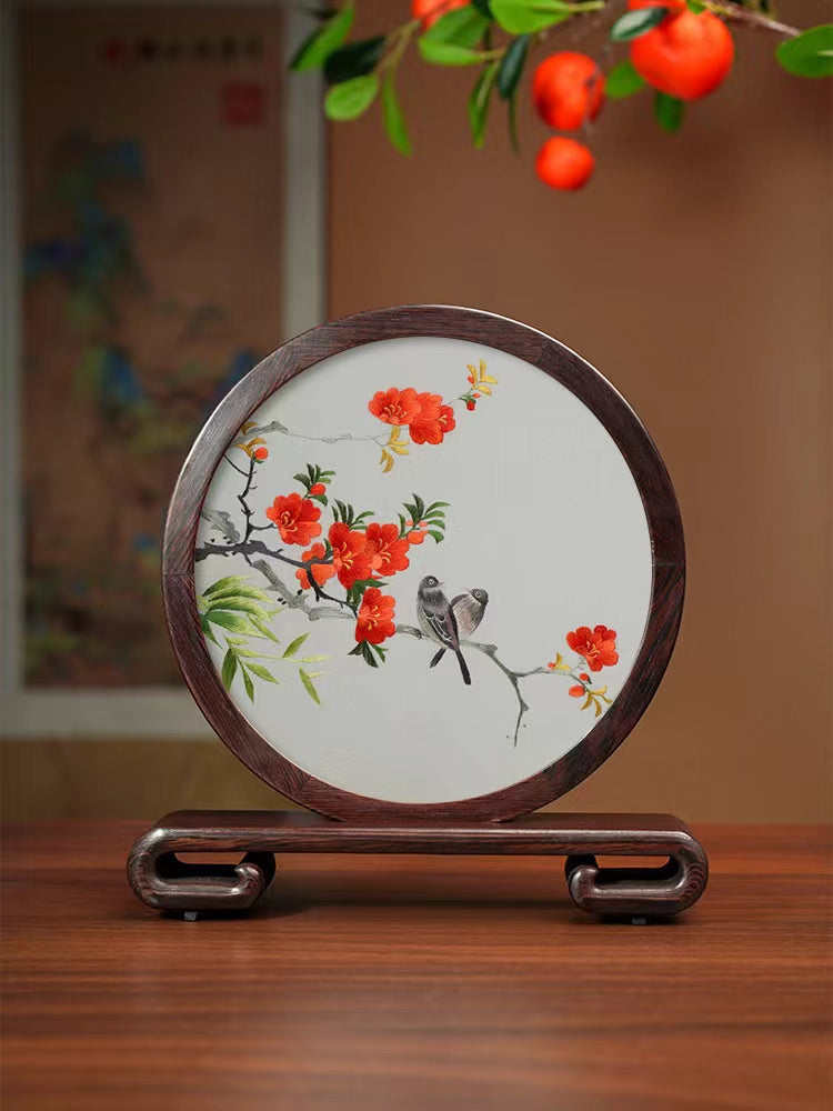 China Intangible Culture Heritage Handmade Embroidered Artwork