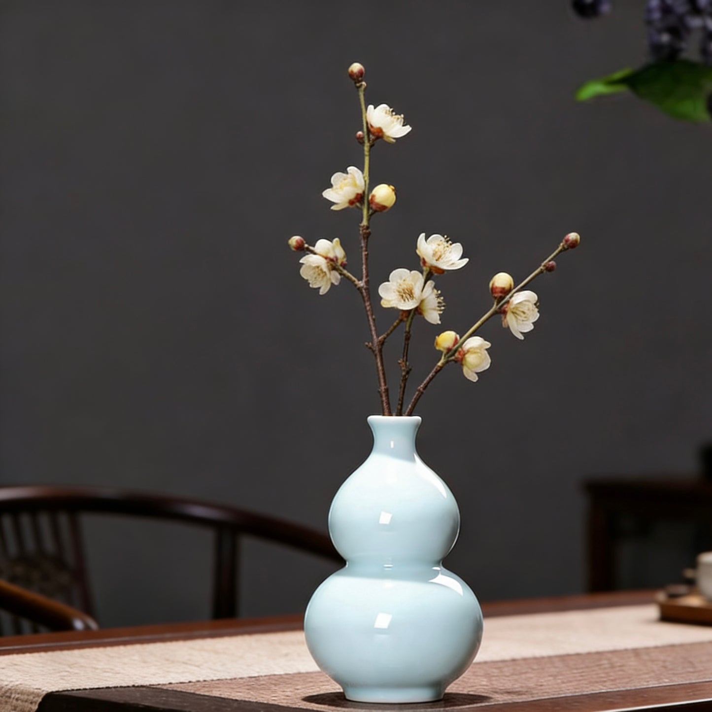 Longquan Celadon Gourd Vase｜Chinese Style Home Decor