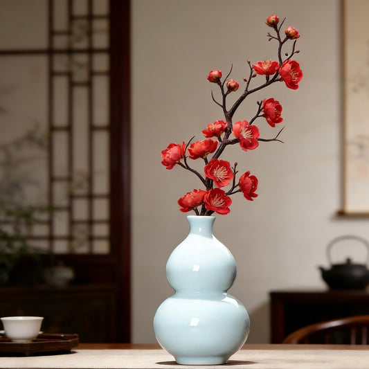 Longquan Celadon Gourd Vase｜Chinese Style Home Decor