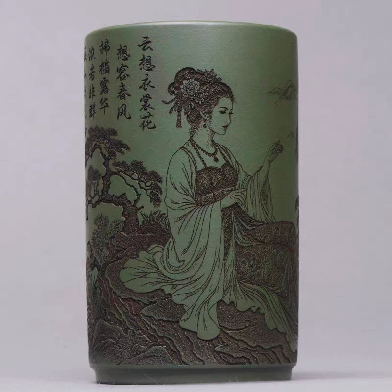 Green Purple Clay Zisha Beauty Cup （160cc）
