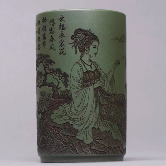 Green Purple Clay Zisha Beauty Cup （160cc）