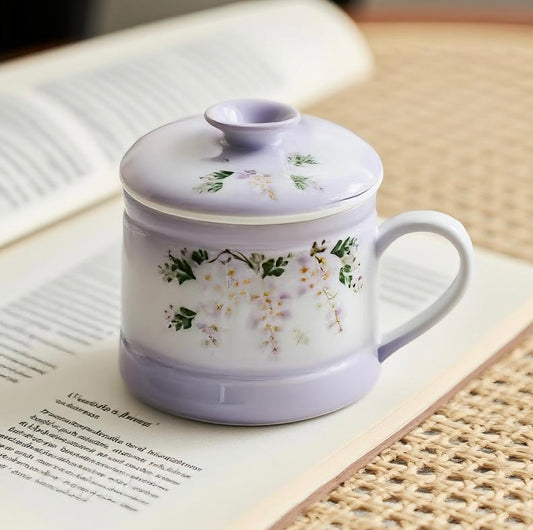 Purple Mug for Making Tea in Office