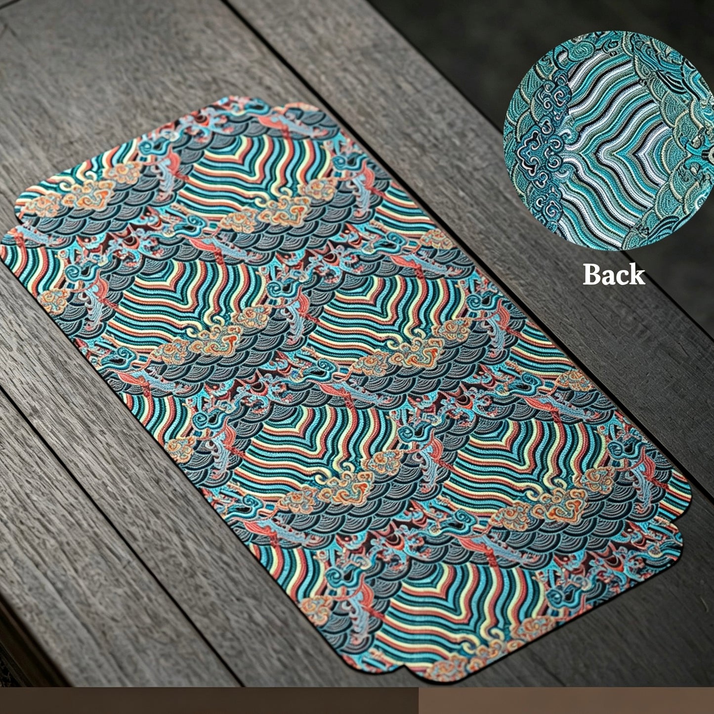 Exquisite Brocade Tea Mat Collection—Chinese Brocade Tea Mat | Double-sided Waterproof Tea Cloth for Tea Ceremony | Luxury Chadao Accessory—Elevate Your Tea Ritual