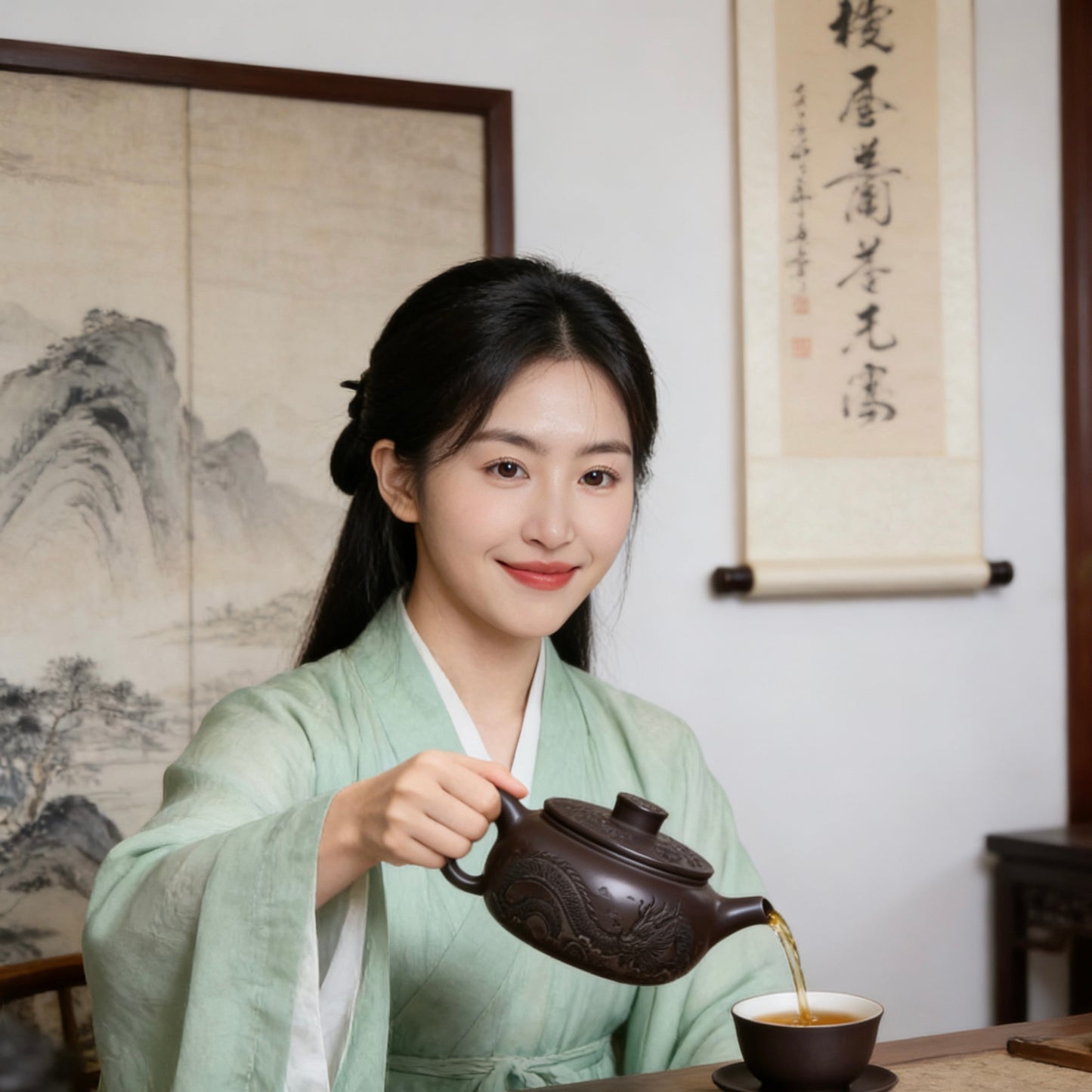 Authentic Yixing Zisha Teapot: Tiger Roar & Dragon Chant Fu Yun Bian Gu Teapot