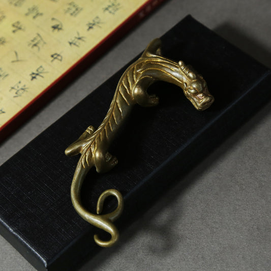 Brass Dragon Brush Holder