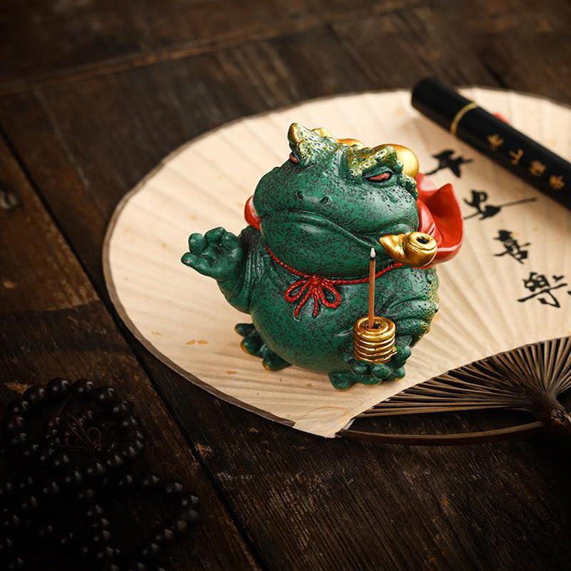 Golden Toad Tea Pet Decoration