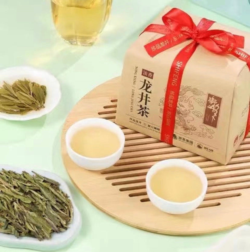 New 2024 Long Jing Green Tea Offical Tea for Hangzhou Asian Games 200g