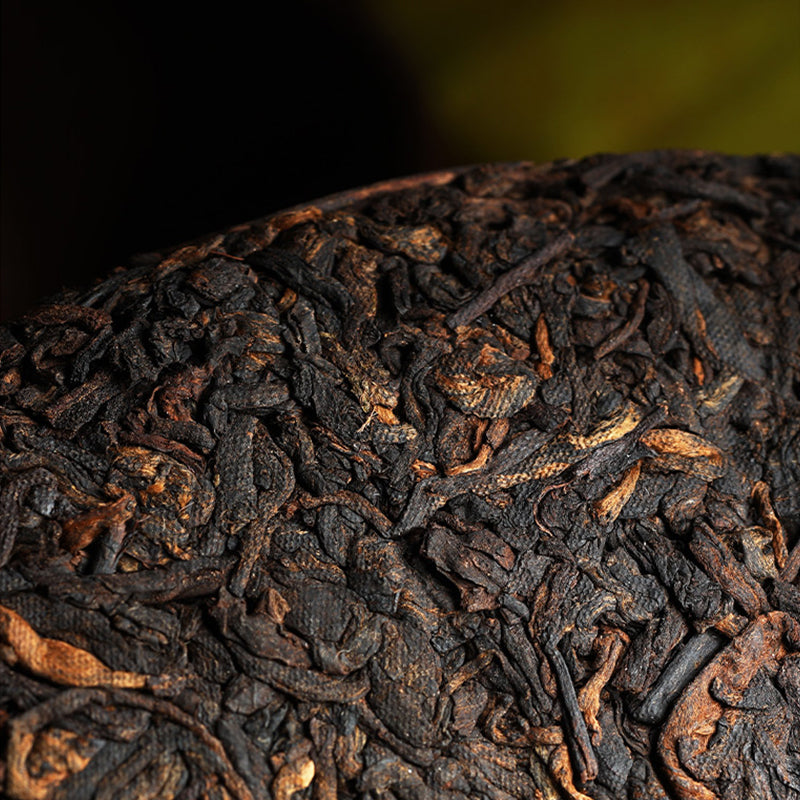 2009 Jingmai Mountain Pu'er Ripe Tea Cake---15year Top tier Collection