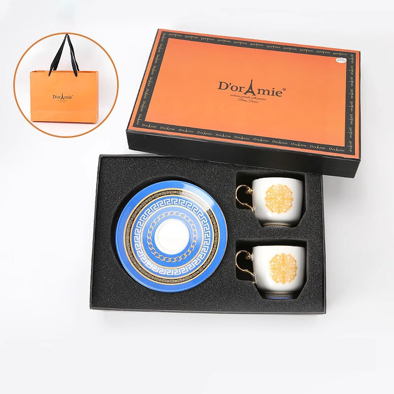 Retro and Luxurious Turkish-style Coffee Cup Set