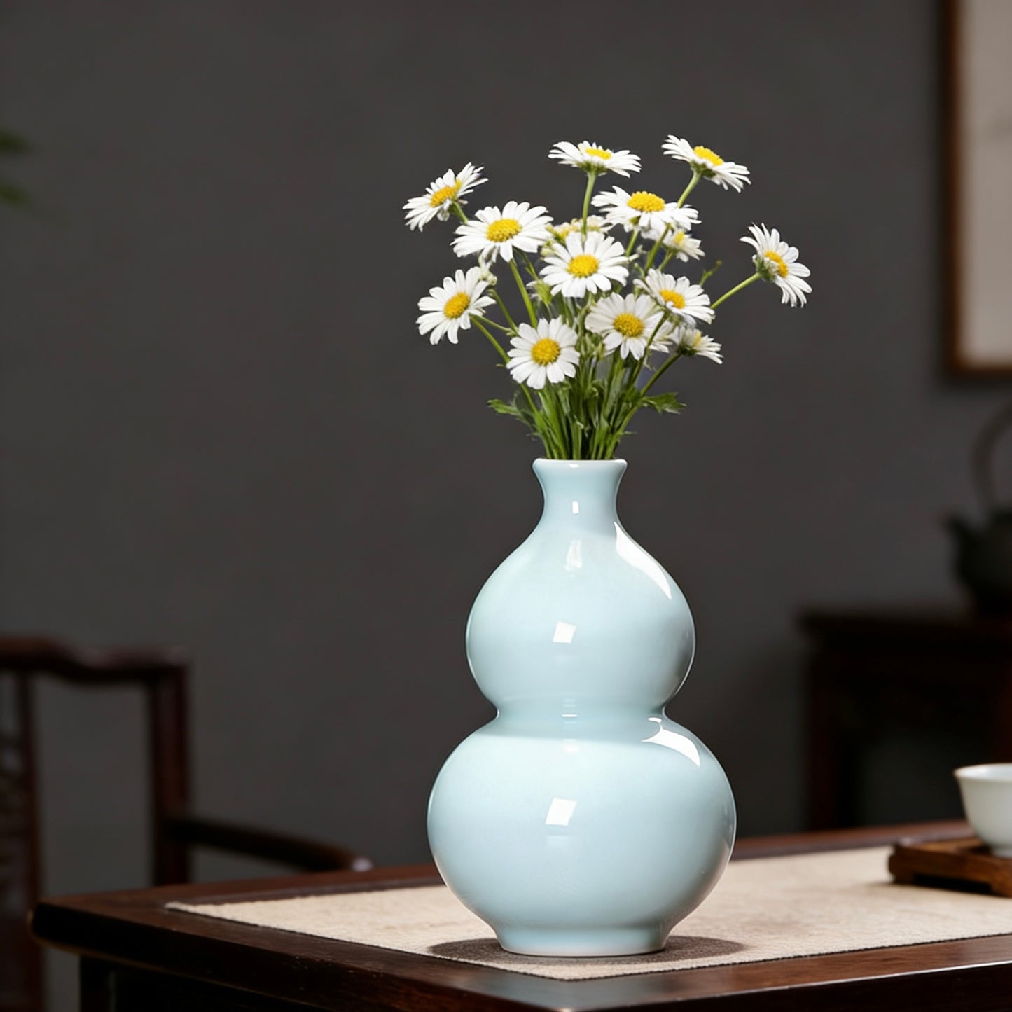 Longquan Celadon Gourd Vase｜Chinese Style Home Decor
