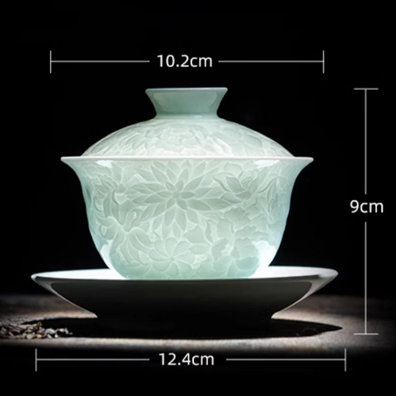 Yingqing White Porcelain Lidded Bowl