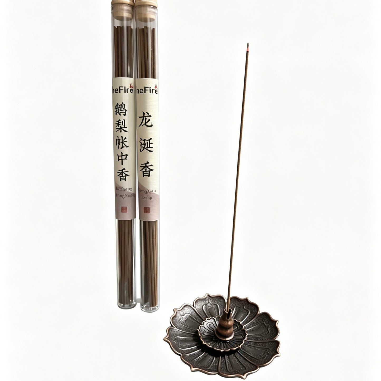 Handcrafted Goose Pear Bedchamber(Romance )& Ambergris Dragon Incense Sticks—Two legendary scents, one curated collection.