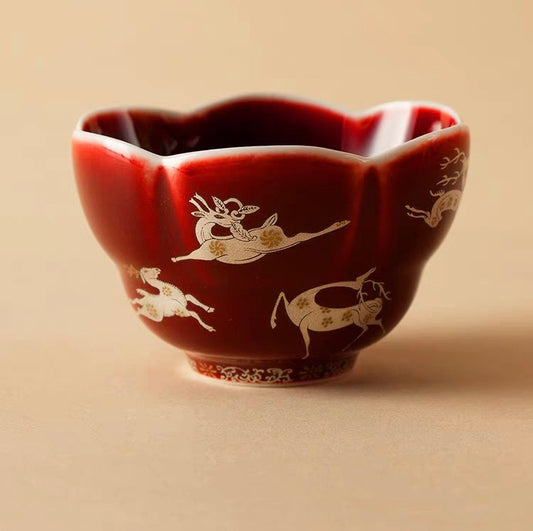 Dun Huang Mogao Grottoes Design Legend Red Cup