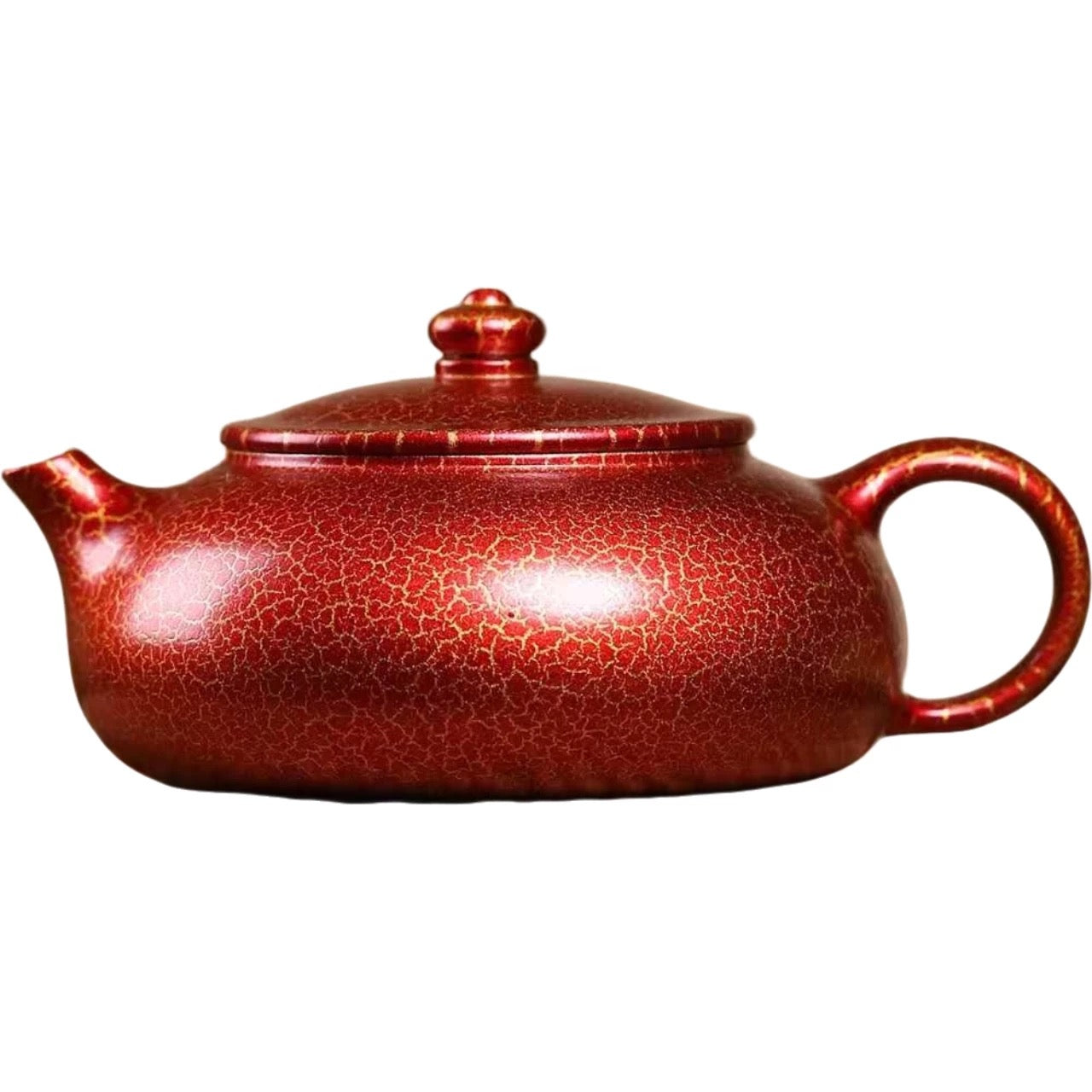 Premium Yixing Zisha Teapot: Handcrafted Hanjiang Hu with Shell-Firing Glaze