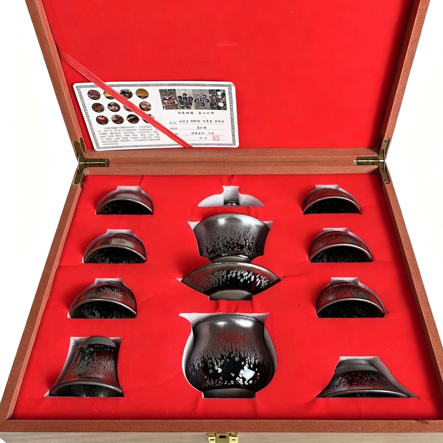 Black Porcelain Jianzhan Youdi ( oil spot) Kung Fu Teaset-Master Handmade Teaset for Professional Tea Drinkers