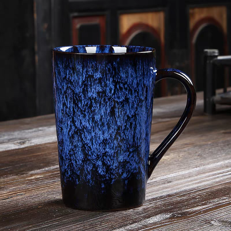 Large-Capacity Ceramic Mug with Lid and Spoon - Creative, Personalized Daily Water Cup