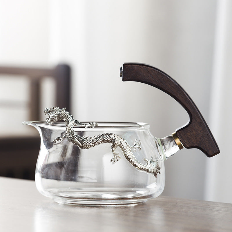 Dragon and phoenix automatic tea pot