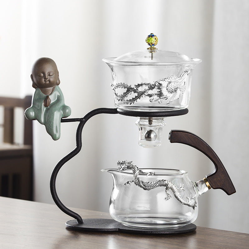 Dragon and phoenix automatic tea pot