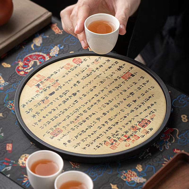 Chinese style tea tray